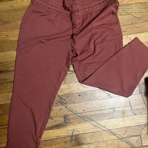 Daily‎ Ritual Brown Sweatpants Relaxed Fit Elastic Waistband